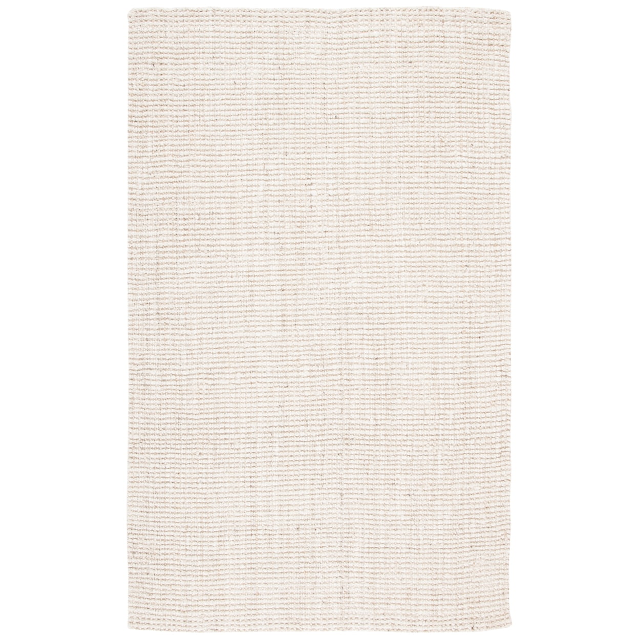SAFAVIEH Natural Fiber Delmar Braided Jute Area Rug, Bleach/Ivory, 9' x 9' Round