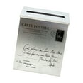 thumbnail image 3 of GUOOL Drop Box Large Capacity Decorative Newspaper Holder Box for Yard Gate Garden silvery, 3 of 9