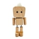 thumbnail image 3 of Figura de hombre de madera temblorosa Figura tambaleante Pies temblorosos Muñeco de hombre de madera Escritorio marrón claro 9cm, 3 of 8