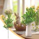 thumbnail image 1 of Spring Simulation Green Leaves Hand Bouquet Wedding Wedding Bouquet Bouquet Table Home Decoration Flowers, 1 of 5