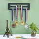thumbnail image 5 of Soporte para exhibición de medallas de hierro negro, soporte para colgar medallas en la pared, fácil de instalar, para corredores, nadadores y todos los deportes., 5 of 7