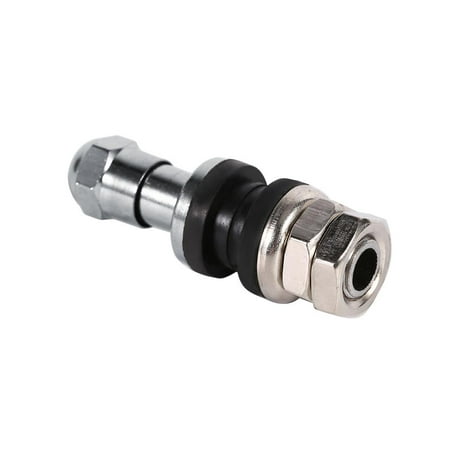 Metal Tire Valve Stems - High Pressure Tubeless, Brass & Iron - 4-Piece Set For Cars, Trucks