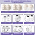 thumbnail image 2 of 2pcs Duckbill Valves and 2pcs Silicone Diaphragms Compatible with Lansinoh Discreet Duo, eufy E10 S1 S1 Pro,NCVI Nuliie NICEGREEN Life S32 Breast Pump Replacement Parts, S32 Breast Pump Accessories, 2 of 6