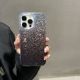 thumbnail image 2 of Compatible for iPhone 12 Pro Max Case, Gradient Glitter Sparkly Shiny Bling Diamond Texture Clear Bumper Slim Shell Case Non-Yellowing Shockproof Protective Cover for iPhone 12 Pro Max, Black, 2 of 7