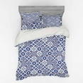 thumbnail image 2 of Ambesonne Moroccan Bedding Set 3 Pcs, Old Retro Tiles, Twin, Grey Blue, 2 of 3