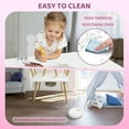 thumbnail image 6 of JOYMOR Kids Table and 2 Chairs Set with Storage & Removable Tabletop, Panda Ear Chairs, 3-in-1 Kids ActivityTable for Craft, Playroom Toddler Table and Chair Set for Kids 2-5, 6 of 7