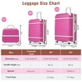 thumbnail image 2 of 3 Pieces Hardshell Luggage Sets,  Spinner Suitcase with TSA Lock Lightweight, Luggage Sets 20"+24" Luggages and Cosmetic Case, 2 of 8