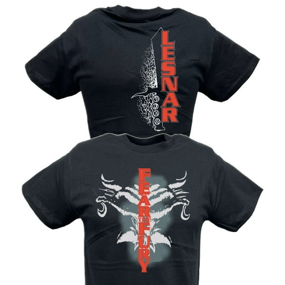 Brock Lesnar Fear the Fury Mens Black T-shirt S