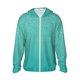 thumbnail image 1 of Balery Turquoise Glitter Sudadera ligera de manga larga con capucha y protección solar UPF 50+ para hombre y mujer, ideal para pesca y running-Large, 1 of 7