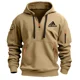 thumbnail image 3 of Suéter con capucha para hombre, novedad de primavera y otoño de 2024, con múltiples cremalleras y bolsillos en los brazos, jersey para hombre, abrigo deportivo informal de moda, 3 of 5