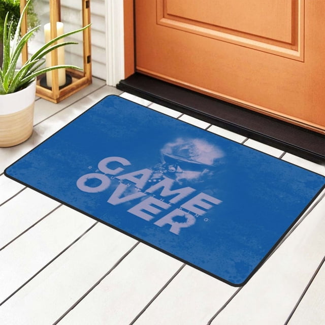 Gamer Time Game Over Tapis Paillasson, Tapis Antidérapant Lavable en Machine Tapis de Sol Tapis de Porte, 36 Pouces x 24 Pouces