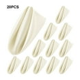 thumbnail image 3 of Redempat 20pack/lot Soft And Comfortable Table Napkins Made Of Polyester Wide Application ivory white, 3 of 6