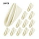 thumbnail image 3 of Kearding Servilletas de de poliéster de 20 piezas para una experiencia gastronómica lujosa, servilletas de tela cuadradas Kits de decoración para fiestas blanco marfil, 3 of 6