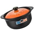 thumbnail image 2 of Ceramic Casserole Pot Food Stew Pot Multi-functional Home Stewing Pot with Lid, 2 of 6