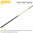 Lew's Crappie Thunder Jigging Fishing Rod, 10-Foot 2-Piece Rod, Green ...