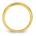thumbnail image 2 of Solid 14k Yellow Gold Diamond Ring Band Size 8 (.06 cttw.), 2 of 4