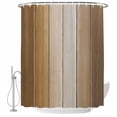 thumbnail image 2 of Brown Ombre Waterproof Fabric Shower Curtain, Vintage Country Wooden Waterproof Fabric Shower Curtain for Bathroom Curtains Bathtubs Hotel Washable Shower Curtains with 12 Hooks Extra Long 72x96, 2 of 8