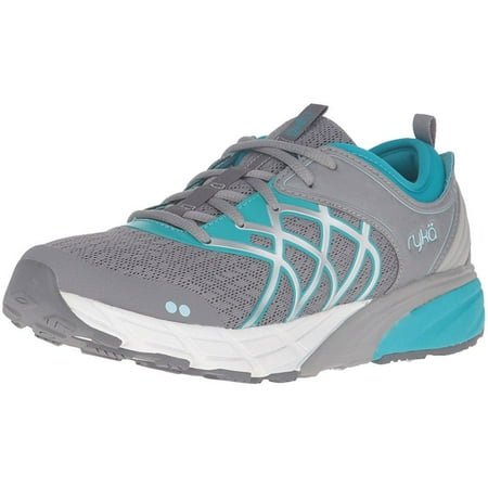 ryka women's nalu running shoe, grey/mint/blue, 6 m (Best Ryka Running Shoes)
