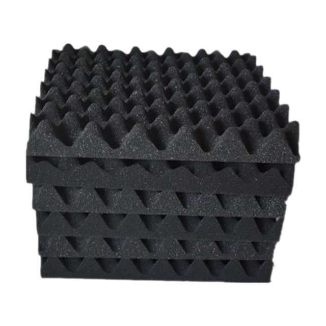 Paneles acústicos de 6 uds, paneles de espuma acústica, accesorios insonorizados de 12 "x 12" x 1,5", caja de huevos, paneles de espuma insonorizados