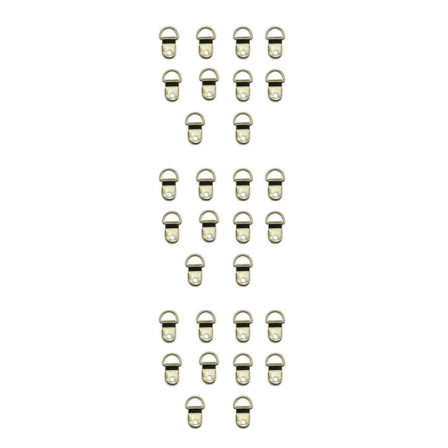 Kenally 100 Uds ganchos de Metal Trimark ganchos anillo colgante Simple suministros para el hogar perchas cuadro de pintura al óleo oro 763 Type1 NO1