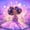 Purple Gold, variant on Castle Fairy Magical Fairy Afro Princess Twin Bedding 7-Piece,Purple Star Flower Heart Bedding Comforter Set,Purple Pink