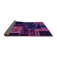 thumbnail image 2 of Ahgly Company Indoor Round Patchwork Purple Transitional Area Rugs, 3' Round, 2 of 4