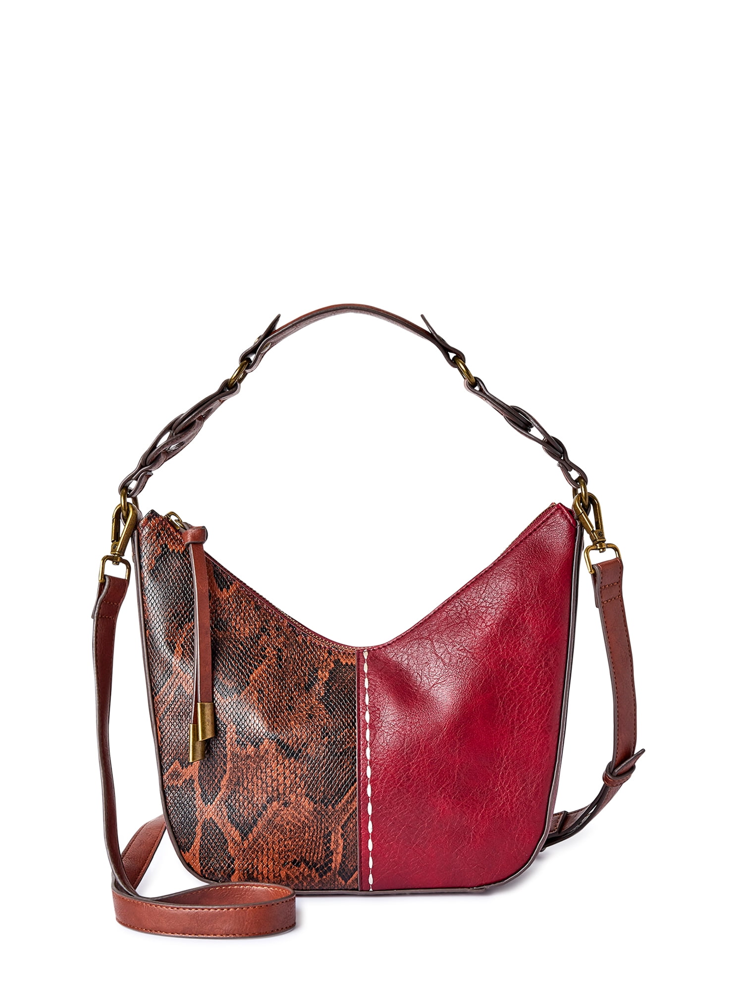 Time and Tru Women's Alice Crossbody Bag Red