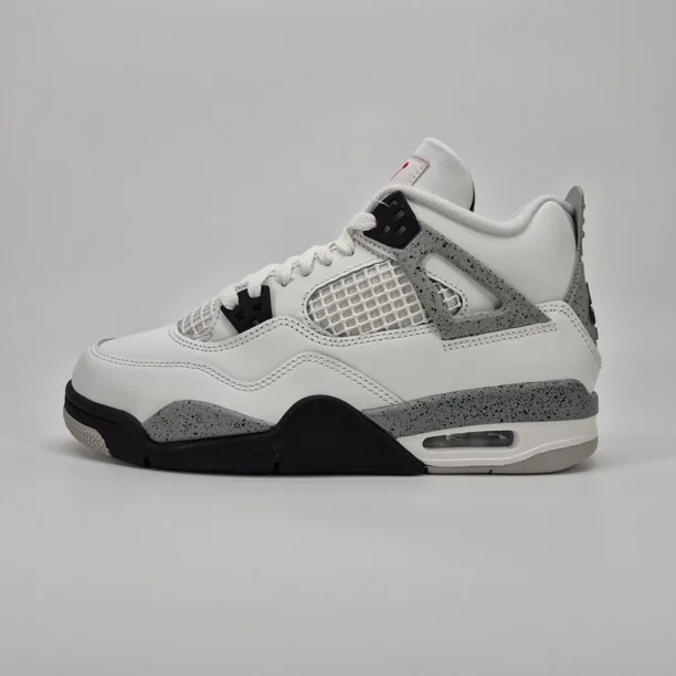 N I-K-E A i r-Jor-dan 4 Retro GS White Cement (2025) Size 7Y / Womens 8.5 IB4171-100