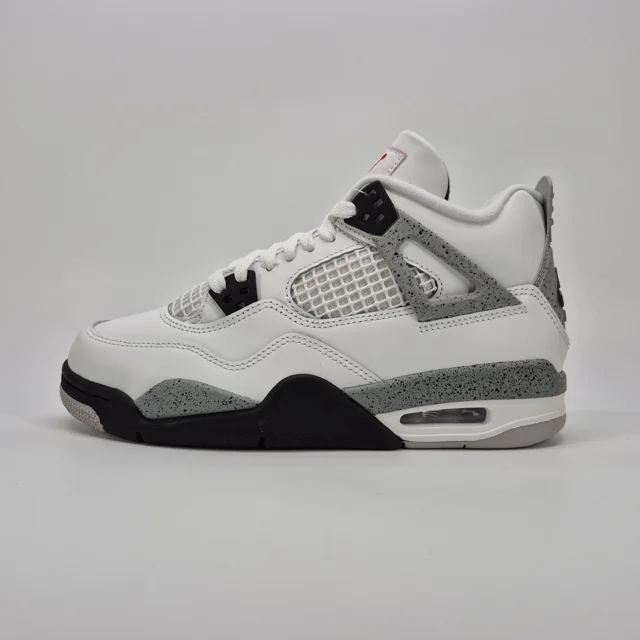 N I-K-E A i r-Jor-dan 4 Retro GS White Cement (2025) Size 7Y / Womens 8.5 IB4171-100