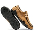 thumbnail image 2 of Flyland Men's Casual Leather Shoes Handmade Moccasins for Men Driving Shoes, 2 of 7