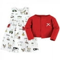 thumbnail image 3 of Hudson Baby Toddler Girl Cotton Dress and Cardigan Set, Farm, 3 Toddler, 3 of 5