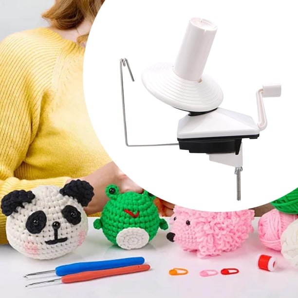 Bobinadora de ovillos de hilo,Bobinadora de ovillos de lana portátil,Bobinadora manual de hilo para tejer a crochet para uso doméstico,Máquina bobinadora de bolas de hilo de mesa,Enrollador