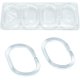 thumbnail image 1 of 12 piezas de anillos de plástico para cortina de ducha, ganchos para cortina en forma de C para cortina de puerta, cortina de ventana (transparente), 1 of 5