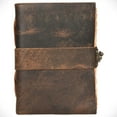 thumbnail image 3 of Leather Journal - Antique Handmade Deckle Edge Vintage Paper - Vintage Book of Shadows Journal for Women & Men - Lock Closure - 200 Pages, 3 of 6