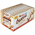 thumbnail image 3 of Kinder Bueno White Chocolate and Hazelnut Cream Candy Bar, 2 Individually Wrapped 1.4 oz each, 30 Pack - Limited Edition, 3 of 9