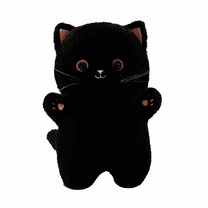 Black Cat Plush Realistic Cat Stuffed Animal Cute Animal Plush Birthday Christmas Gift for Girlfriend