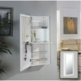 thumbnail image 2 of Danya B White Over the Door Jewelry and Makeup Cabinet, 2 of 9