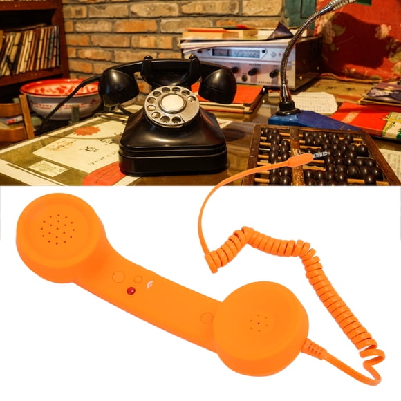 Micrófono Retro, Enchufe De 3,5 Mm, Receptor De Teléfono Con Cable A Prueba De Radiación Retro, Micrófono Para Teléfono Celular, Adaptador De Teléfono Celular A Teléfono