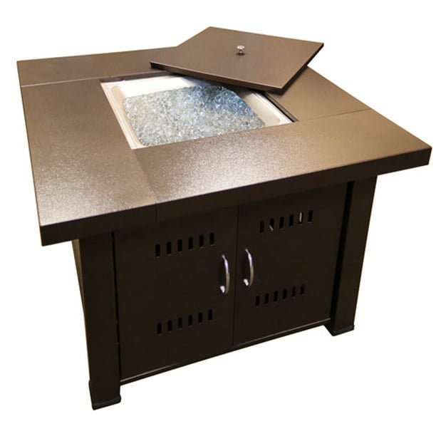 Hiland Fire Pit Hammered Bronze Finish, Az Patio Heaters Outdoor Conventional Propane Fire Pit In Hammered Bronze