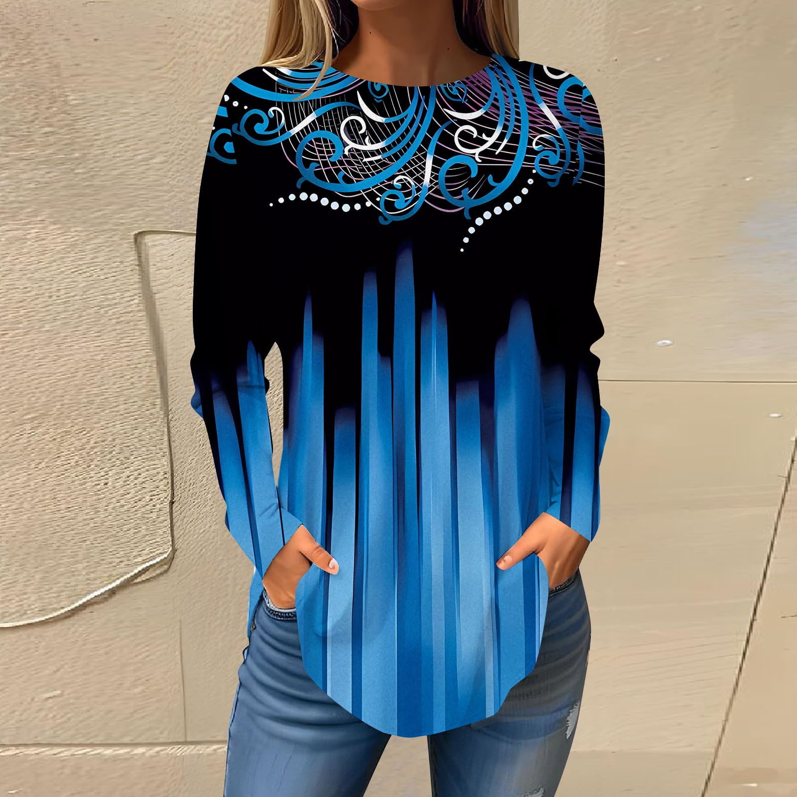 long sleeve cute blouses