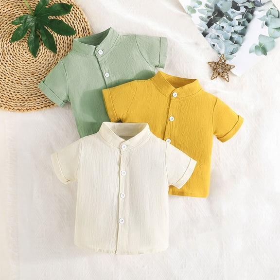 Piuwrlz Boys School Uni2 Years for Kids Summer Button polo Shirts Fashionable Shirt polo Shirts Multicolor Size 2 Years