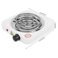 thumbnail image 3 of Cuisinière électrique portable à tube unique en acier inoxydable 1000 W pour la maison, 3 of 4