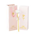 thumbnail image 1 of Moyic 2021 nueva flor artificial lámina dorada rosa boda aniversario flor falsa decoración de fiesta Decoración rosa de oro sin luz Moyic HA005998-01B, 1 of 6