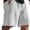 White-340227CC, variant on AHMOMEI Men's Beach Casual Shorts Textured Drawstring Stretch Waistband Comfortable Breathable Knee Length Everyday Pants Lightweight Quick Dry Summer Wear Gray XL