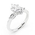 thumbnail image 3 of Sprico Jewel 1.8 Ct Marquise Cut Engagement Trilogy Rings - 14K White Gold Plated 3 Stone Wedding Moissanite Rings for Women's - Moissanite Engagement Rings - Perfect for Proposals, 3 of 3