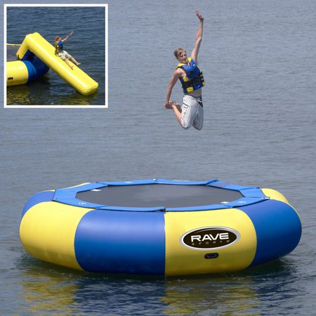 - 15 ft. RAVE Sports Aqua Jump Eclipse Water Trampoline Package