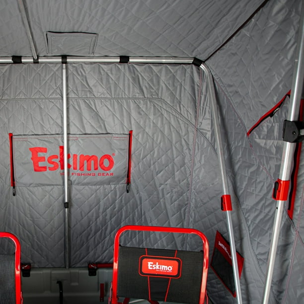 Eskimo Eskape 2600 2 Person Insulated Ice Fishing Sled Shelter Hut 