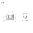 thumbnail image 2 of Unique Bargains Silver Zipper Slider Retainers (30 Sets), 2 of 6