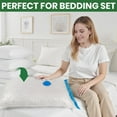 thumbnail image 5 of 10 Pack Jumbo Vacuum Storage Bags, Vacuum Sealed Compression Bags with Double-Zip Seal, Space Saver Storage Bags for Clothes, Pillows, Comforters, Blankets, Bedding (28 x 40 Inch), 5 of 8