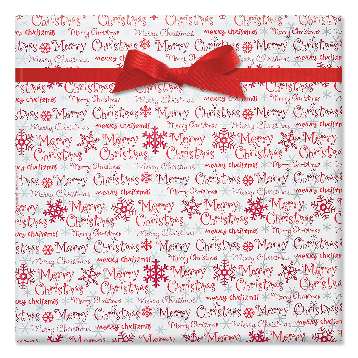 Current Christmas Script Jumbo Wrapping Paper, 23" x 28'